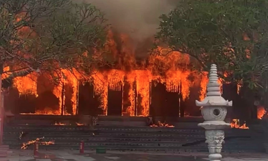 800-year-old pagoda in Phu Tho destroyed in massive blaze